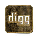Digg, Logo, square DarkOliveGreen icon