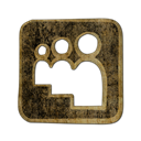 Myspace, Logo, square Black icon