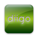 Logo, Diigo, square OliveDrab icon