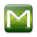 square, Logo, gmail Black icon