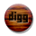 Small, Digg SaddleBrown icon