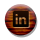 Small, Linkedin Black icon