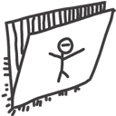 Folder, Drawing DarkSlateGray icon