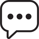 Note, chatting, speech bubble, Chat, interface Black icon