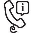 Telemarketer, technology, Info, customer service, phone receiver, phone call Black icon