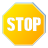 no, sign, stop, cancel Gold icon