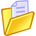 Folder, paper, File, document Khaki icon
