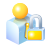 locked, Lock, people, profile, Account, user, security, Human Black icon