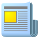 News, newsletter LightBlue icon