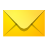 mail, Message, Letter, Email, envelop Gold icon