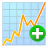 plus, Add, chart, graph PaleTurquoise icon