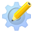 option, writing, Configure, Setting, preference, configuration, configuracion, write, Edit, config LightBlue icon