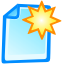 new, paper, File, document PaleTurquoise icon