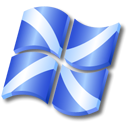 xp, flag, Scotland Black icon