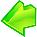 previous, Arrow, Backward, Left, prev, Back GreenYellow icon