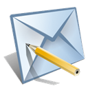 Letter, Message, Email, writing, mail, write, envelop, Edit Black icon