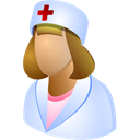 hospital, Nurse Black icon