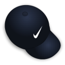 hat, nike Black icon