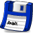 save, Floppy, Blue MediumBlue icon