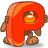 powerpoint, ppt OrangeRed icon