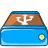Hd, Usb DeepSkyBlue icon