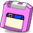 Zip, pink Violet icon