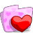 Folder, valentine Lavender icon