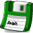 green, Floppy, save Green icon