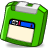 green, Zip Icon