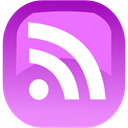 subscribe, Rss, feed Violet icon