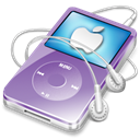 ipod, violet, video, Apple Black icon