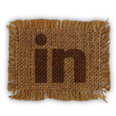 linked, In, Linkedin SaddleBrown icon