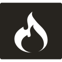 tool, Heat, Flame, warm, Chimney Black icon