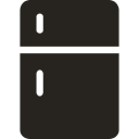 Fridge, Frost, cooler, kitchen, freezer Black icon