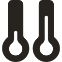 temperature, thermometer, Mercury, Heat Black icon