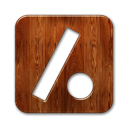 square, Logo, Dot, Slash SaddleBrown icon