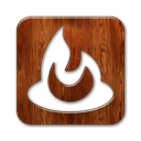 Feedburner, square, Logo SaddleBrown icon