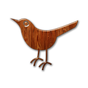 twitter, bird, Social, wood, Animal, social network, Sn Black icon