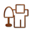 wood, Digg, Logo Black icon