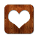 square, Heart, love, valentine, Favorite SaddleBrown icon