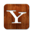 yahoo, square, Logo SaddleBrown icon