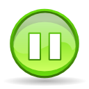 player, Pause GreenYellow icon