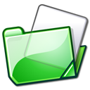 green, Folder Black icon