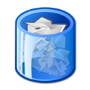 Full, trash can CornflowerBlue icon