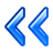 left arrow DodgerBlue icon