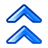 up arrow MediumBlue icon