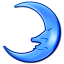 Moon, night, kmoon Black icon