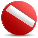 stop, no, cancel Firebrick icon