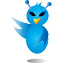 alienbird, Sn, bird, Social, Animal, Alien, twitter, social network DodgerBlue icon