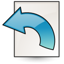 File, document, Revert, paper Linen icon